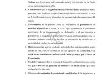 Escrito de los vecinos/TA